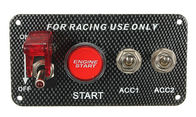 Ánh sáng Trọng lượng nhẹ Auto Racing Panel Kit / 12V Đèn Ignition Switch