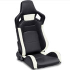Trung Quốc PVC điều chỉnh màu trắng và màu đen ghế đua / thể thao chỗ ngồi xe với thanh trượt duy nhất Công ty