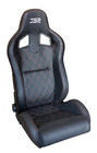 Trung Quốc Điều chỉnh màu đen PVC / PU Racing Seat / Thể thao Racing Car Seat với thanh trượt đơn Công ty