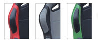 Black And Grey Racing Seats Fully Reclinable + Slider Universal 1 Pair Jbr 1004 Series